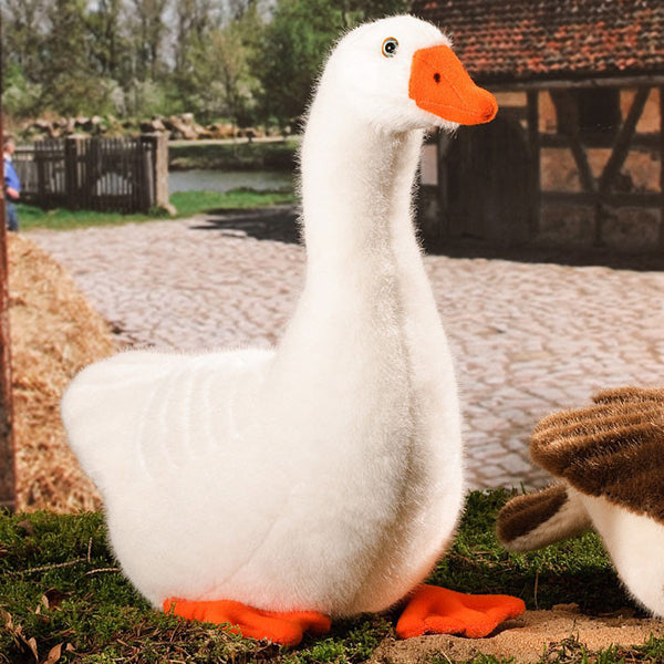 White goose stuffed animal deals