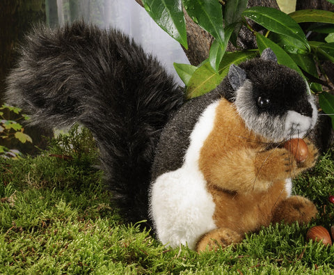 Asian Tri-Coloured Squirrel by Kosen, sitting - 17cm