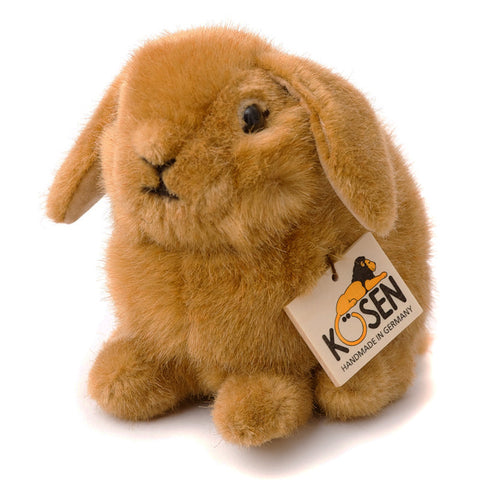Rust Young Dwarf Lop Rabbit by Kosen - 18cm