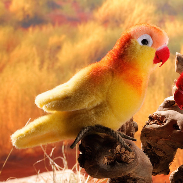 Yellow Lovebird by Kosen - 15cm