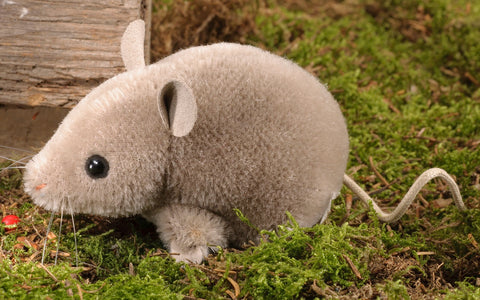 Mouse by Kosen - 10cm - mohair, grey
