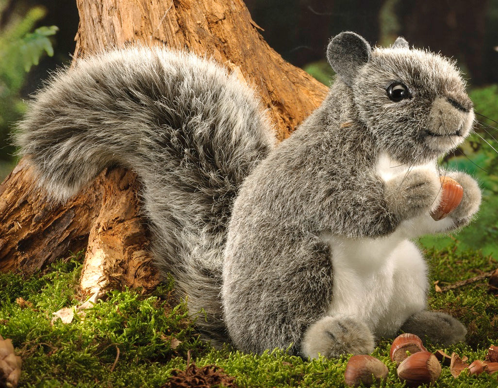 Grey squirrel soft toy sales