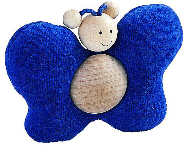 Silke Blue Grip Toy Butterfly by Kosen - 12cm