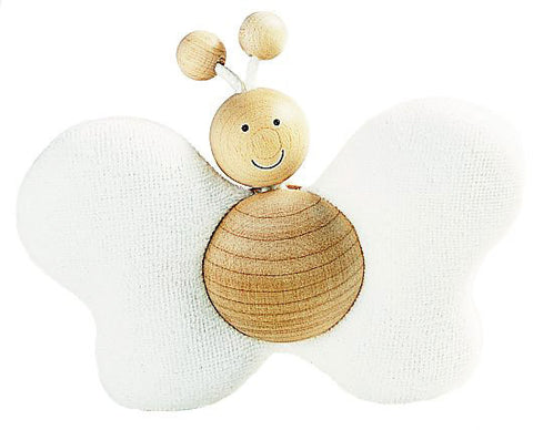 Silke White Grabber Butterfly by Kosen - 12cm