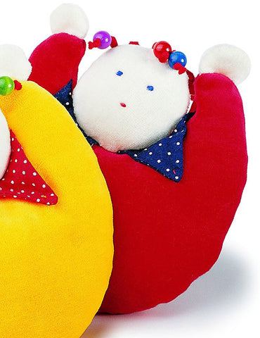 Silke Red Cuddly Pillow by Kosen - 17cm