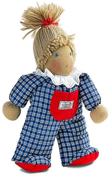 Silke Blue Nina Rag Doll by Kosen - 25cm